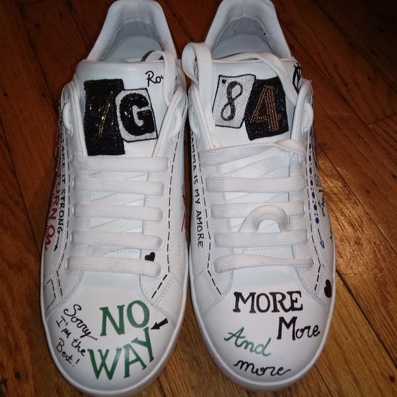 dolce and gabbana heart sneakers